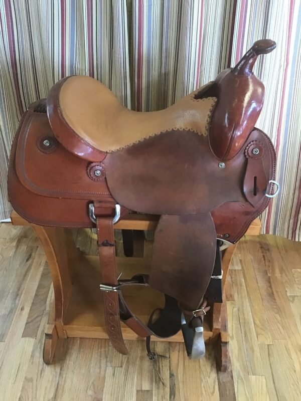 15.5" McCall Western Cowhorse Saddle - FQB - Image 5