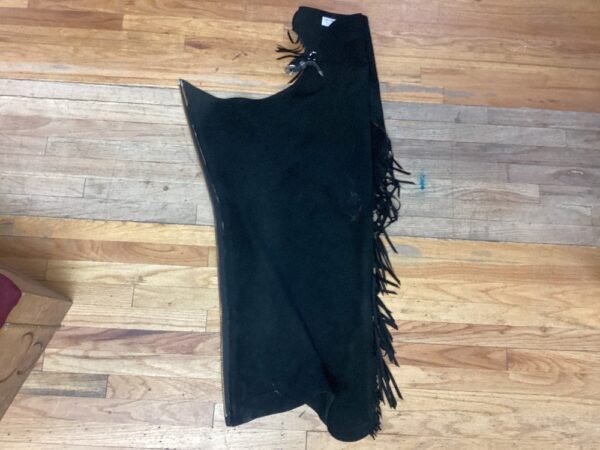 Hobby Horse Black Ultra Suede Chaps Sz L