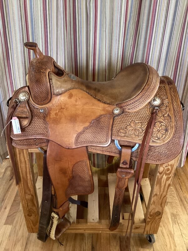 16.5" Martin Reining Saddle w/ Fl Cinch - FQB/Wide/7"