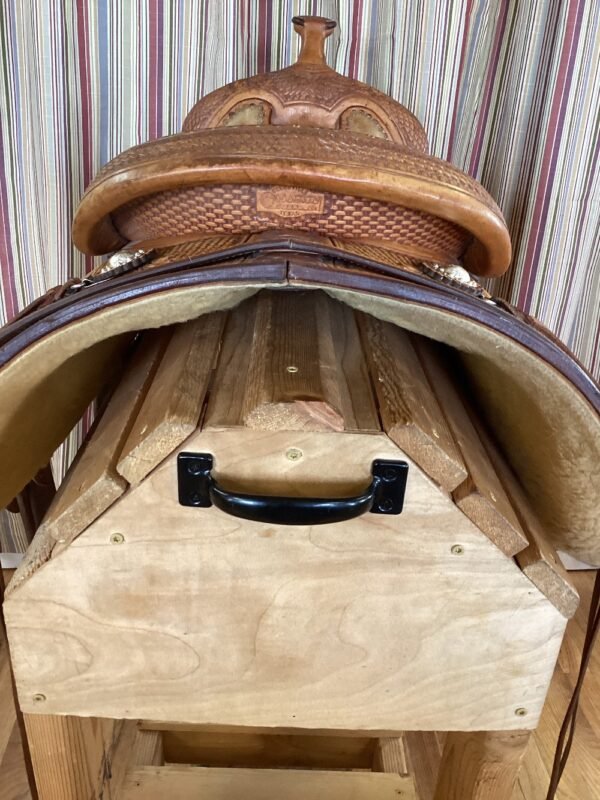 16.5" Martin Reining Saddle w/ Fl Cinch - FQB/Wide/7" - Image 6
