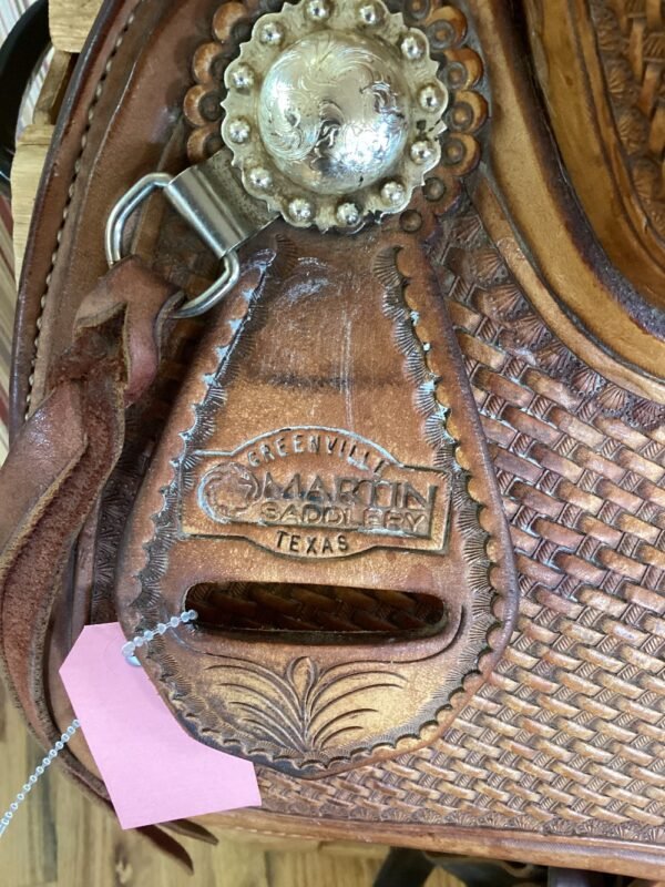 16.5" Martin Reining Saddle w/ Fl Cinch - FQB/Wide/7" - Image 2