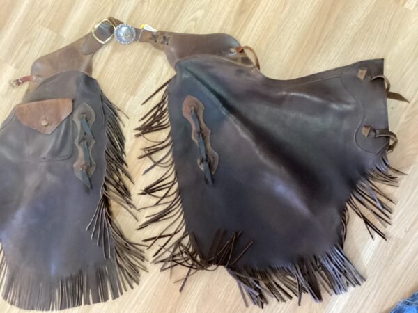 Brown Leather Chinks Sz M?