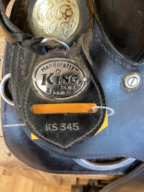 15" Black King Series All Around Saddle - Image 4