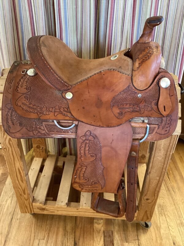 15" Alamo All Around Werstern Saddle - Image 6