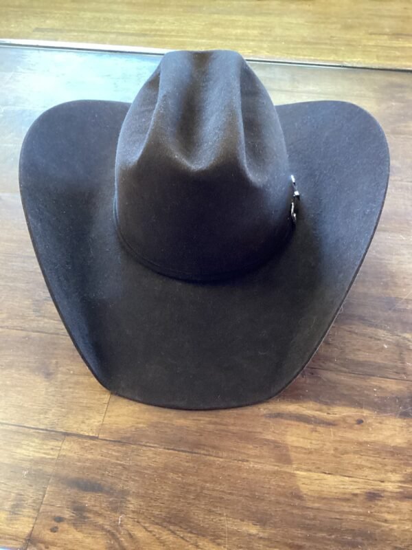 Greeley Hat Works Chocolate Cowboy Hat Sz 7 1/8" Long Oval