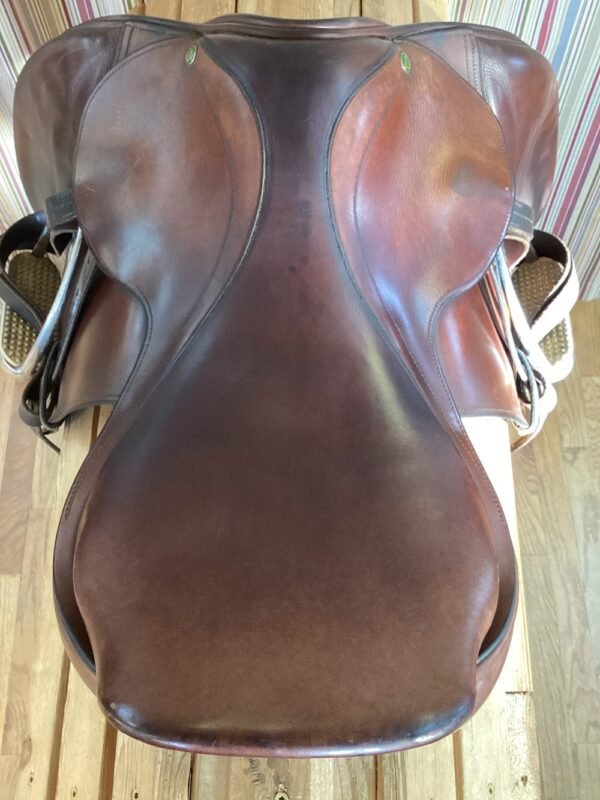 17" County Pro Fit CC Saddle w Leathers and Irons - Image 2