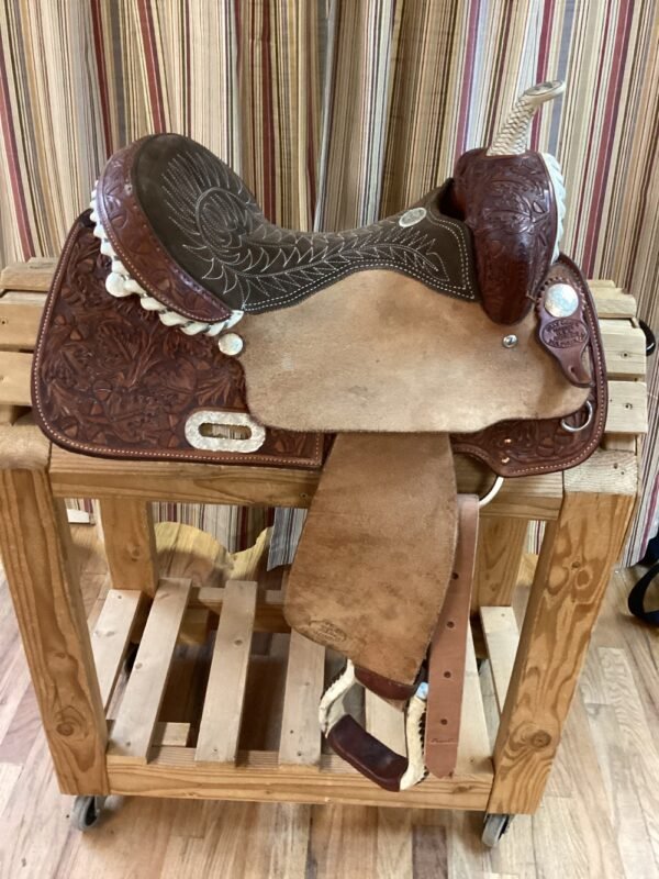 15" Billy Cook Half Breed Barrel Saddle 2010 - SQB/6.5" - Image 4
