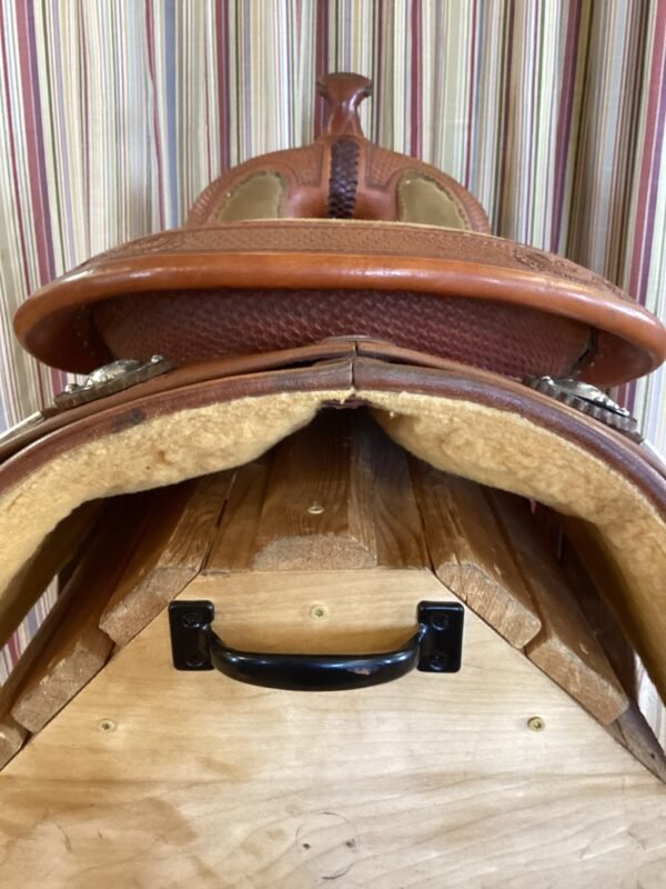16" Bob's Tanya Jenkins Reining Saddle - Med Tree - Image 3