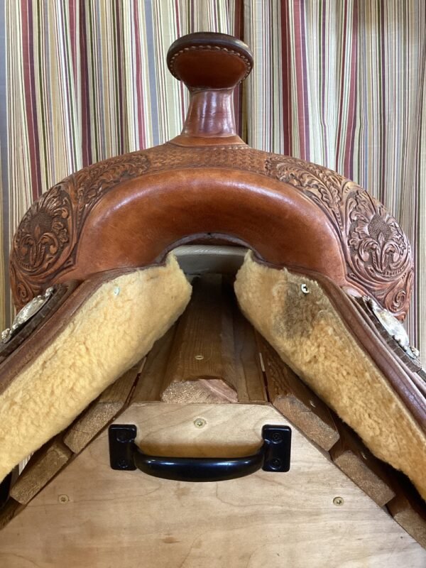 16" Bob's Tanya Jenkins Reining Saddle - Med Tree - Image 7