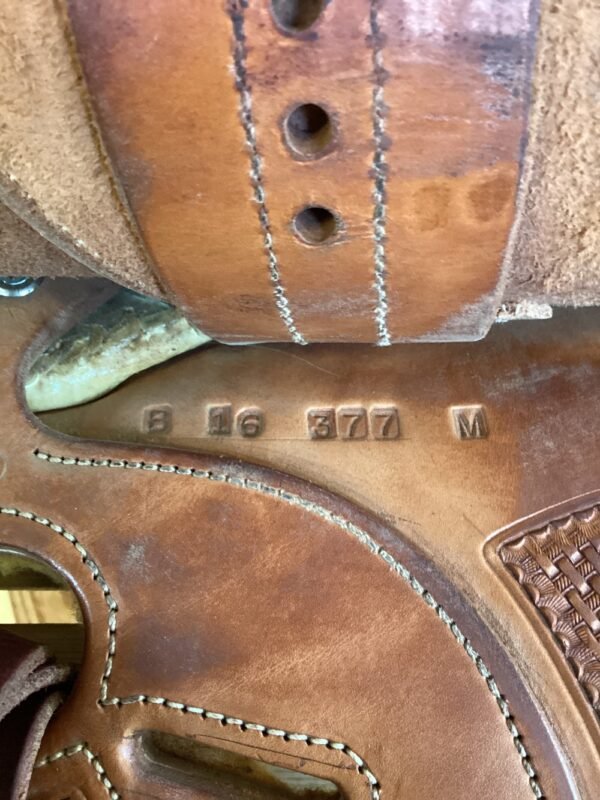 16" Bob's Tanya Jenkins Reining Saddle - Med Tree - Image 8