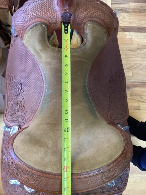 16" Bob's Tanya Jenkins Reining Saddle - Med Tree - Image 2