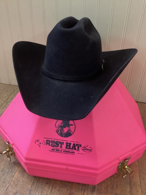 The American Black Felt Hat 40X - 7 1/4 - Image 5