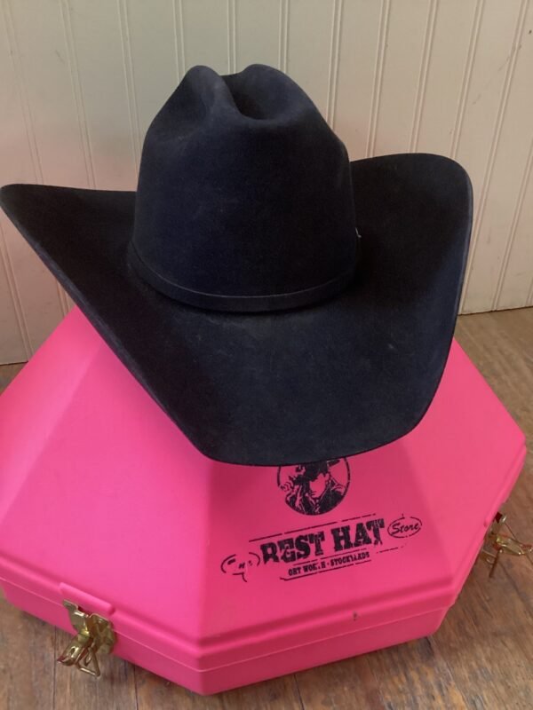 The American Black Felt Hat 40X - 7 1/4 - Image 6