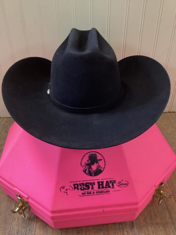 The American Black Felt Hat 40X - 7 1/4 - Image 7