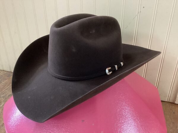 The American Brown Felt Hat 60X - 7 1/8 - Image 5
