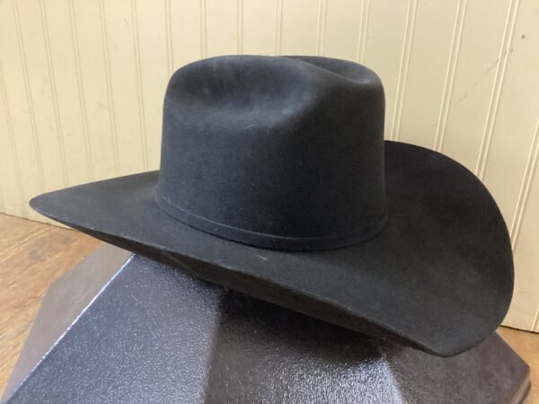 Stetson Black Felt Hat 80X - 7 1/4 - Image 4