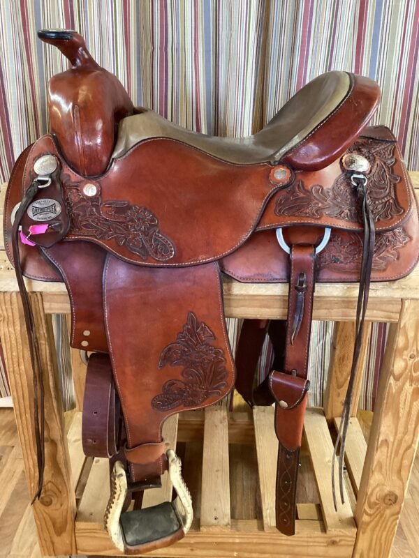 15.5" Ortho Flex Western Saddle w Flank Cinch