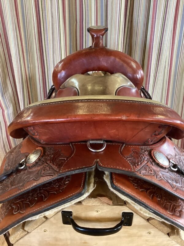 15.5" Ortho Flex Western Saddle w Flank Cinch - Image 6