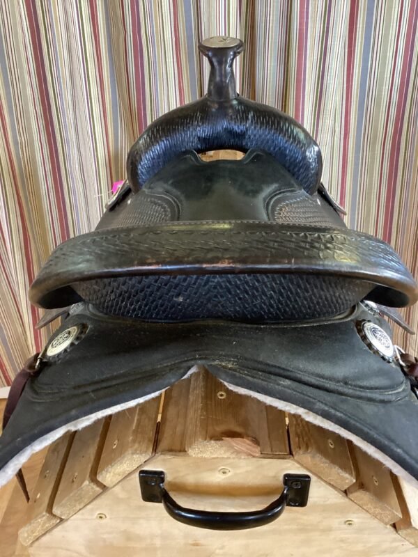 16" Black Fabtron Trail Saddle - Image 6
