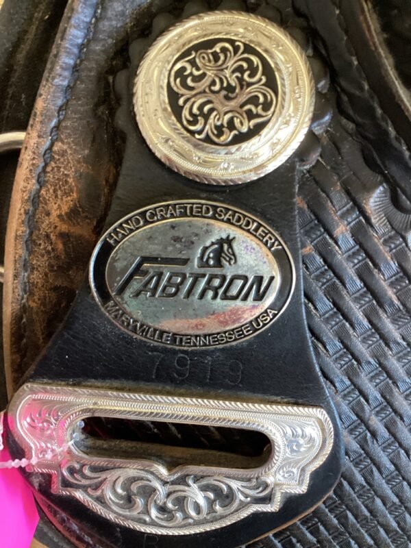 16" Black Fabtron Trail Saddle - Image 2