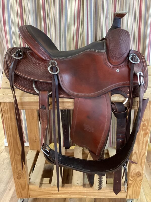 16.5" CO Saddlery Elk Mtn Trail Saddle w/ Fl Cinch - Image 4