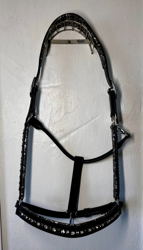 Leather Warmblood Halter with Crystals