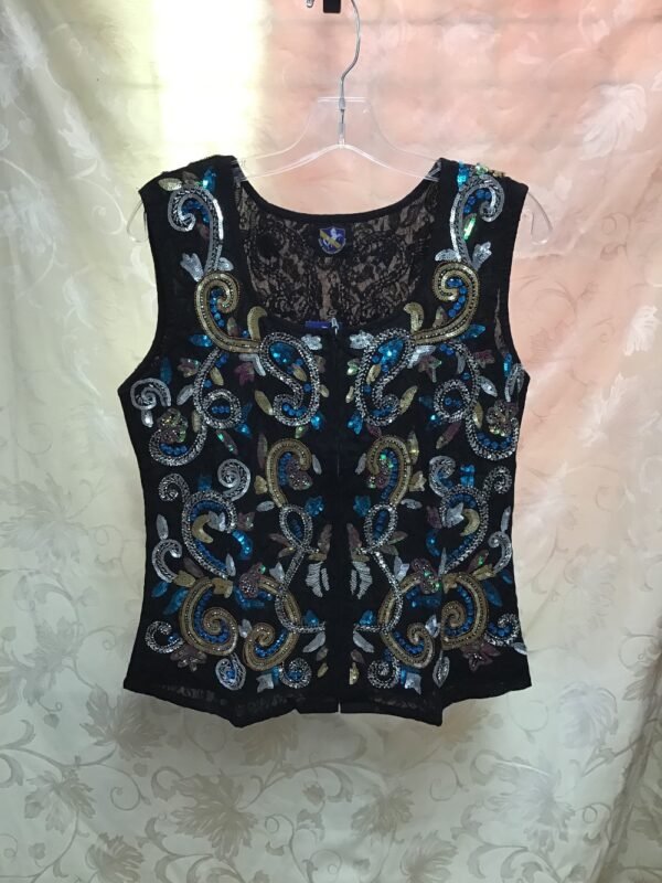RHC Hand Embroidered Paisley Show Vest - LG