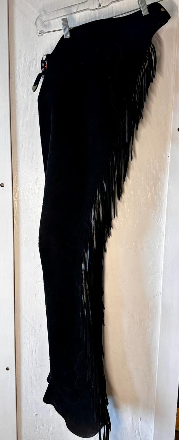 Hobby Horse Black Show Chaps Sz S/M