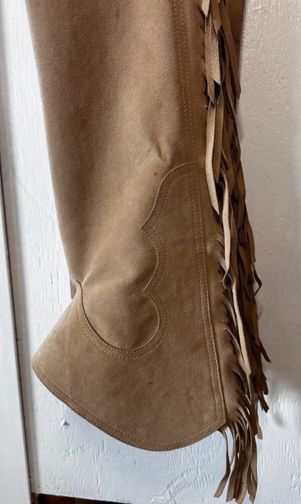 Hobby Horse Tan Ultra Suede Show Chaps Sz S - Image 4