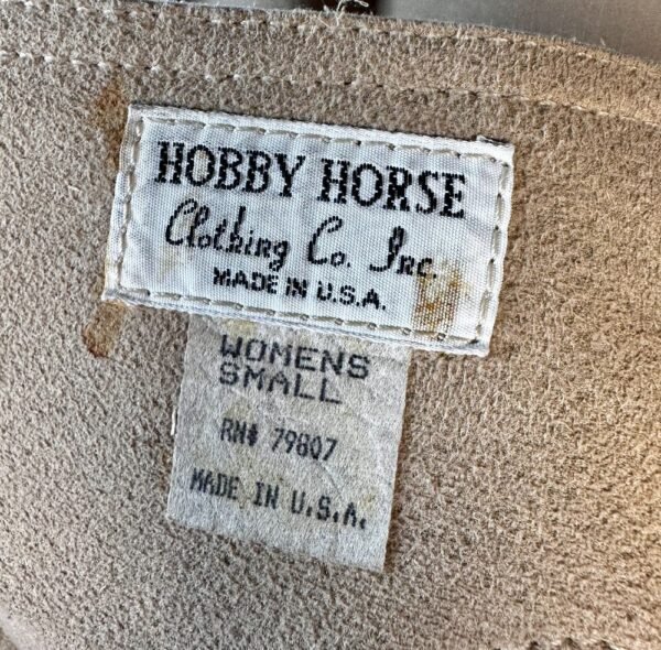 Hobby Horse Tan Ultra Suede Show Chaps Sz S - Image 2
