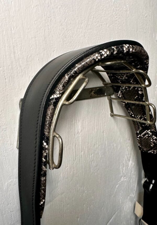 Leather Warmblood Halter with Crystals - Image 6