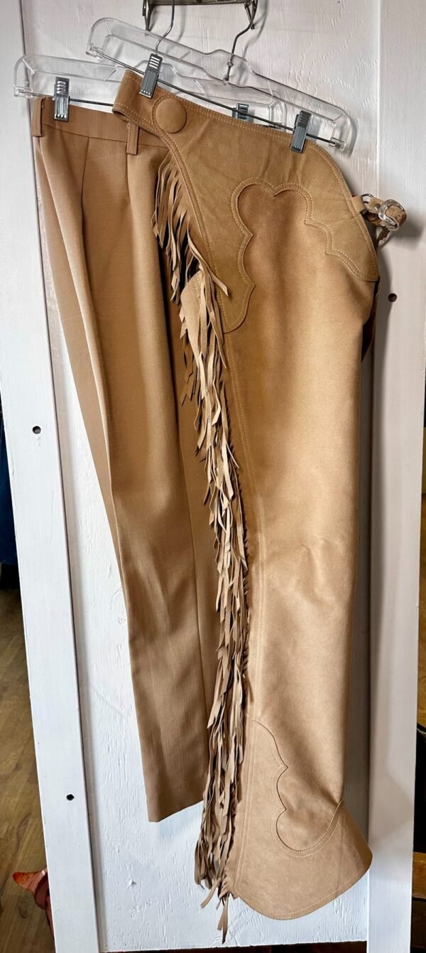Hobby Horse Tan Ultra Suede Show Chaps Sz S