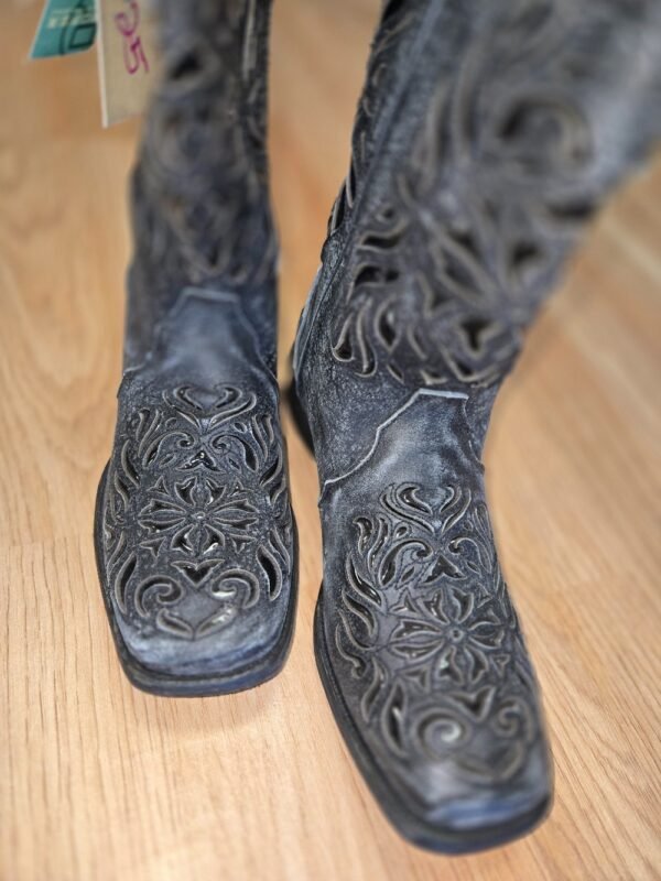 Roper Black Bella Square Toe Women's Boot - SZ 7 - Image 4